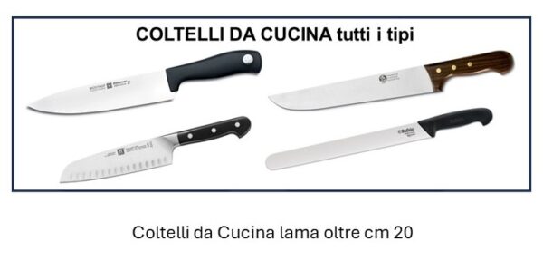 Affilatura Coltelli lama oltre 20 cm